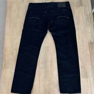 G-Star Men's Dark Blue Straight Jeans